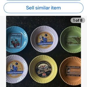 Anthropologie Colorful Ceramic Plates Set